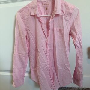 Lilly Pulitzer 100% cotton pink button down blouse XS